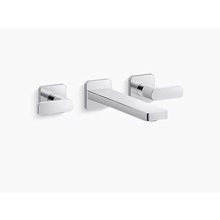 Kohler Parallel Wall-Mount Bathroom Sink Faucet Trim T27120-4-CP